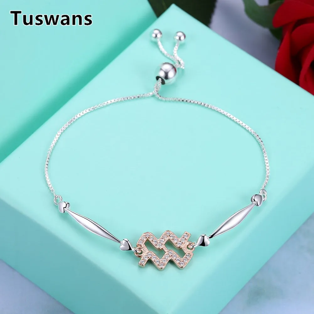 Женский браслет из серебра 100% пробы с 12 созвездиями|charm bracelet|bracelet withbracelet fashion |