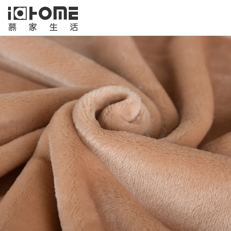 Бесплатный shippingSolid Цвет Coral Фланелевое Одеяло Простыня Bedline Soft Touch Кровать