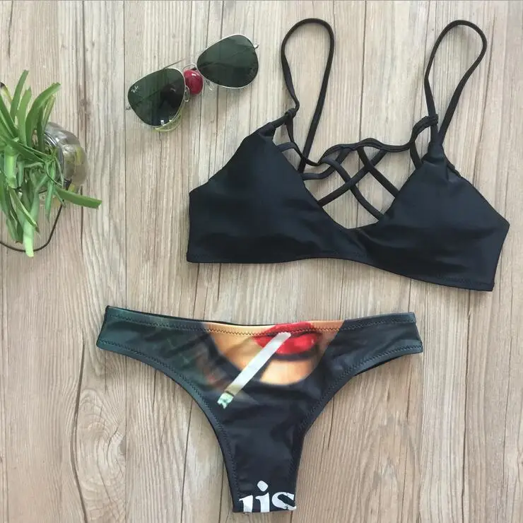 

Hot sale black sexy bikini ladies push-up bra beach bikini suit swimsuit swimsuit female bikini 2018 ladies swimsuit suit