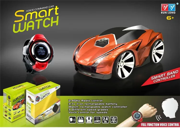 Скорость 2,4G Смарт часы RC автомобиль Голосовая команда дистанционное управление гонщик конкурентоспособные игры игрушка для детей Potencia Bicicleta Carretera