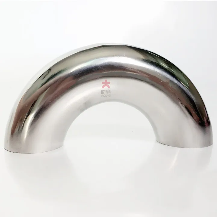 

Free shipping 304 Stainless Steel Sanitary Weld 180 Degree Bend Elbow Pipe Fitting For homebrew Dairy Product 25mm
