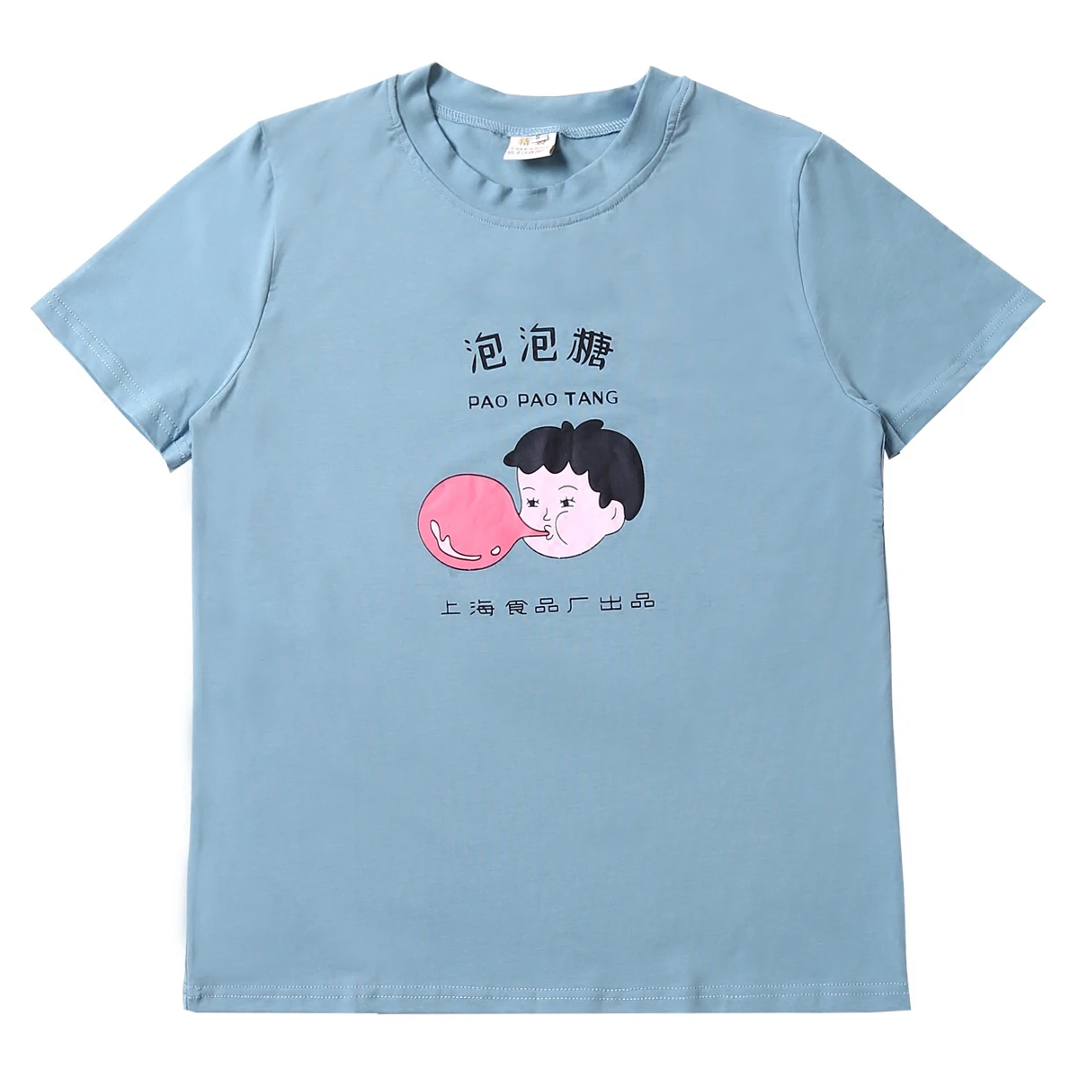 Летняя Новинка 2017 женская футболка с мультяшным принтом топы хлопковая коротким