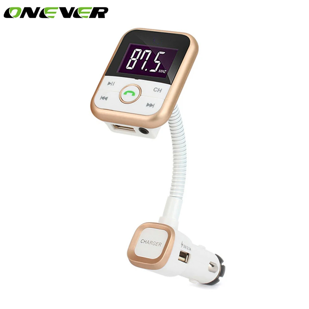 ONEVER Автомобиль Bluetooth fm-передатчик ЖК-дисплей Дисплей частота Беспроводной Hands Free