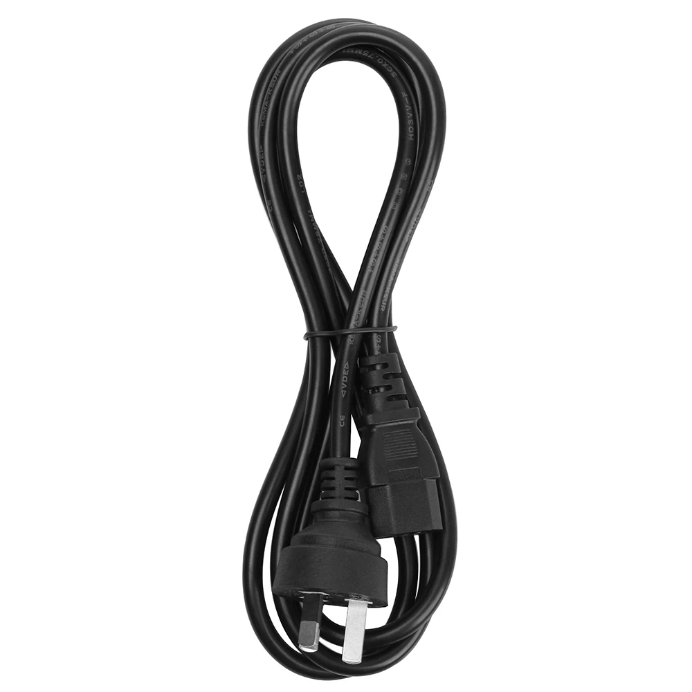 AU Plug 1 шт. Универсальный 3-контактный переменного тока Мощность Шнур ноутбук адаптер переменного тока Питание жильный кабель США, Великобритании ЕС AU разъем для Dell hp ASUS lenovo - Цвет: AU Plug