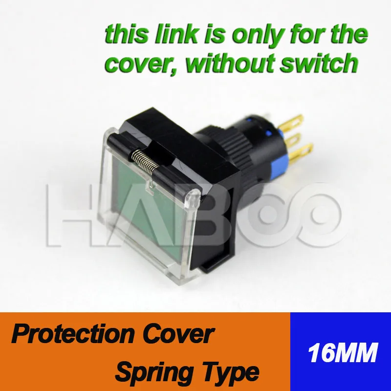 5 шт. упаковка Бесплатная доставка прямоугольная Защитная крышка на пружине 16 мм