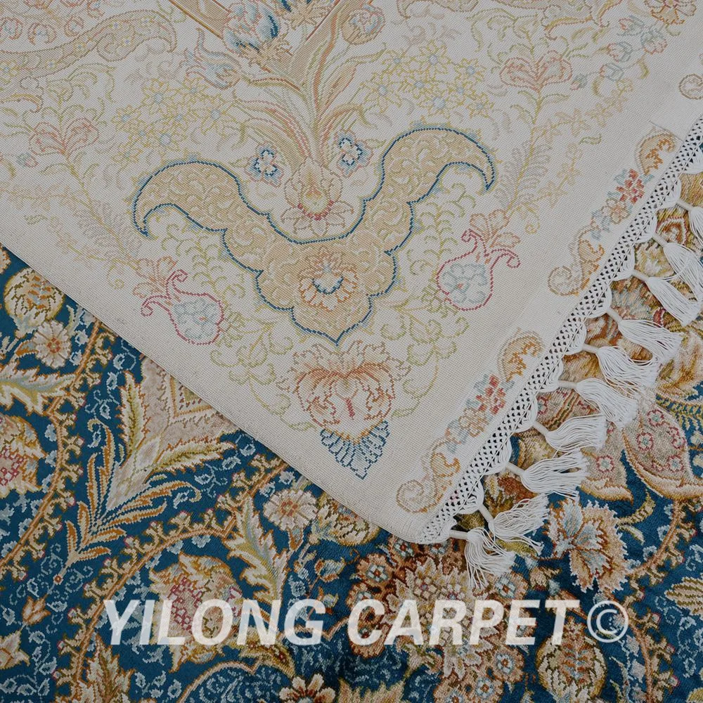 Yilong 7,1 'x10. 1 'Hereke Восточный шелковый ковер Античный Зеленый турецкий персидский шелковый ковер(CQG44A