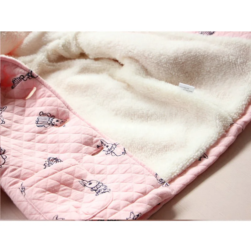 BibiCola/пальто для маленьких девочек зимние куртки с капюшоном и рисунком теплая