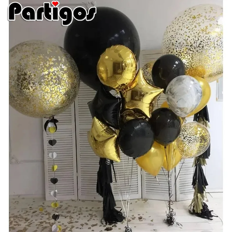 2 шт 24 дюйма прозрачный шар+ конфетти(20 г) для свадьбы, дня рождения, вечеринки, прозрачный шар, Круглый Гелиевый шар, конфетти, Декор