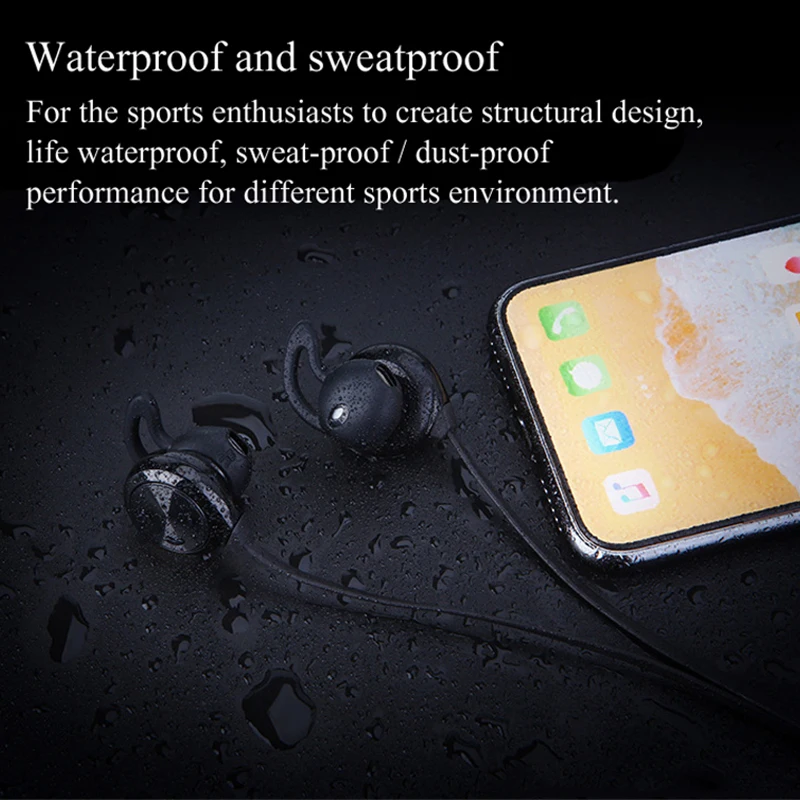 Inpher S9 спортивные беспроводные bluetooth наушники для мобильного телефона наушники с микрофоном бас гарнитура hifi auriculares