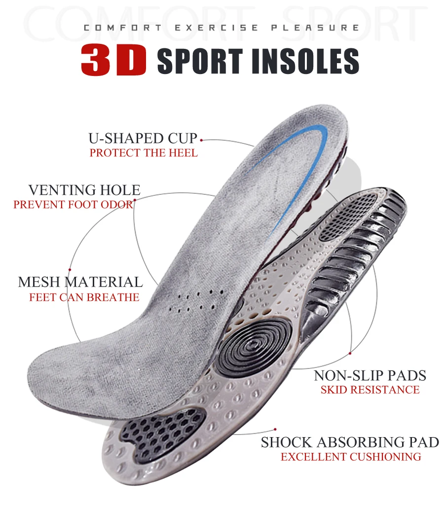 Силиконовые гелевые спортивные стельки для Plantar Fasciitis пятки для бега, амортизация ударов, для мужчин и женщин, поддержка свода стопы, обувь