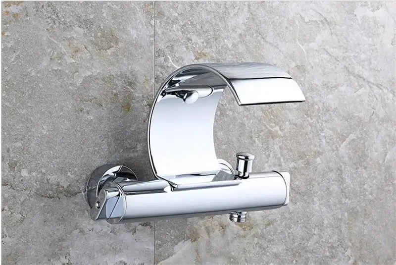 SOVECHO настенный смеситель для ванной с водопадом душа кран комнаты TL029|Смесители