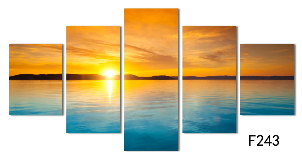 5 шт. картины на холсте с изображением Морского Пейзажа | Дом и сад