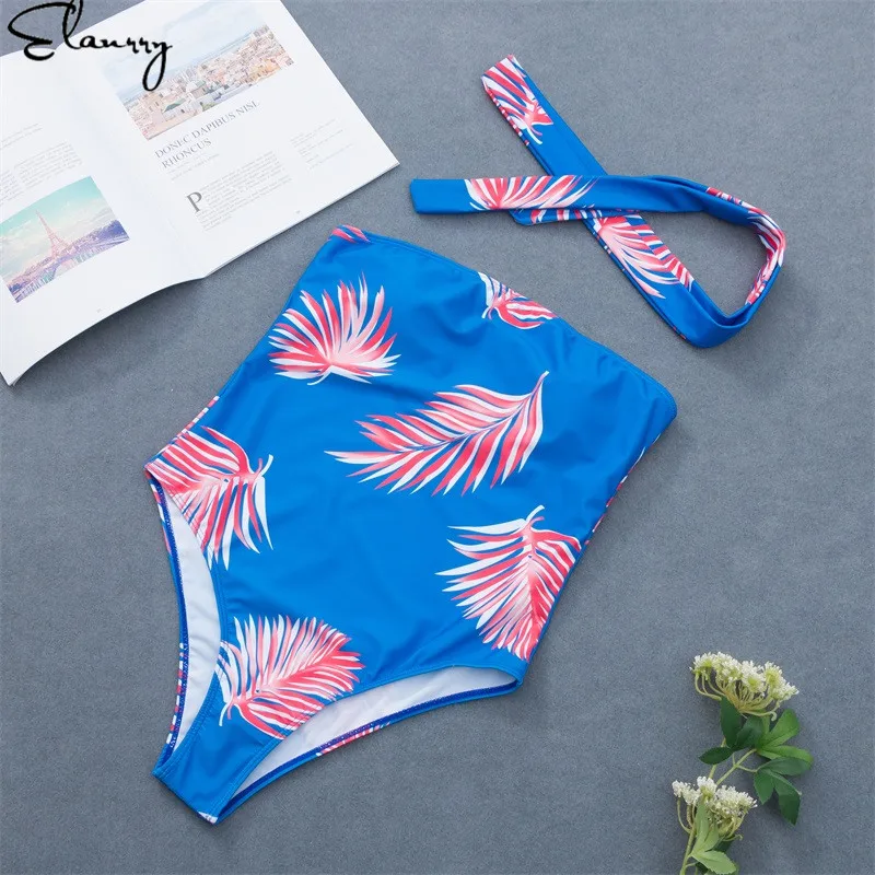 2019 Newest Women's Body One Piece Beach Swimsuit Bathing Monokini Bandage Padded Vintage Sexy Swimwear Girl Bodysuits | Спорт и