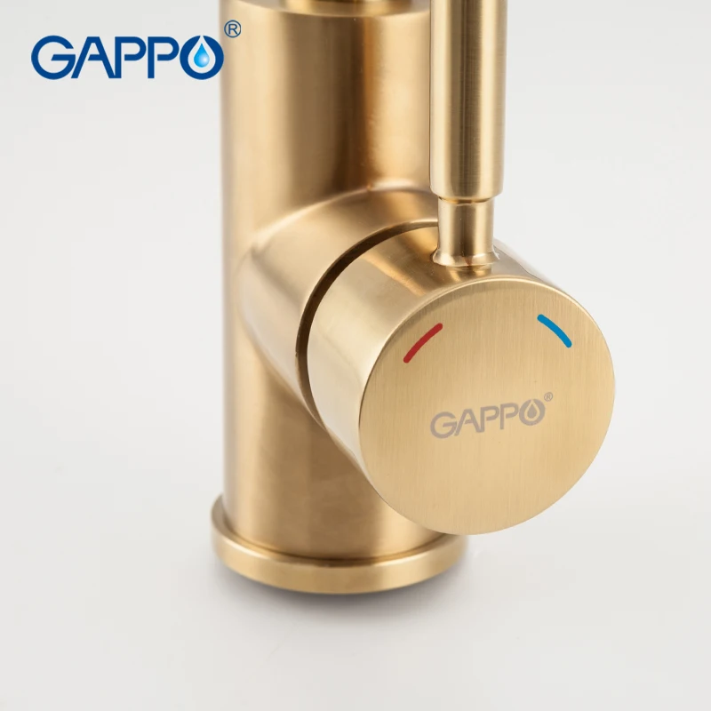 GAPPO смеситель для кухни из матового золота нержавеющей стали смесители воды