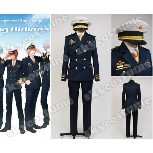 Uta no Prince sama блестящий авиалиний первый полицейский Униформа карнавальный костюм