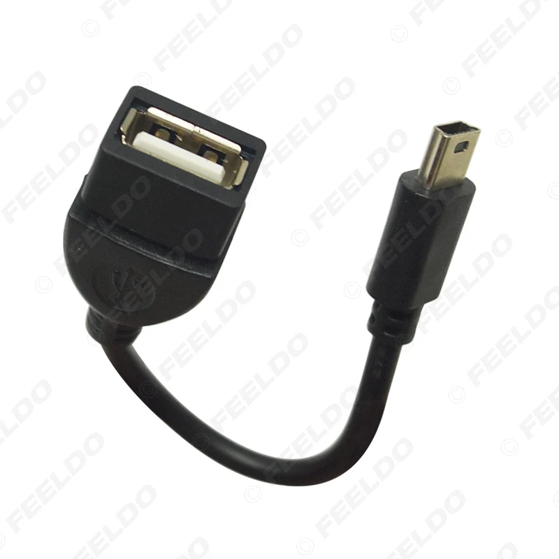 FEELDO 138 мм автомобильный аудио CD/DVD 5pin мини USB папа к 2 0 Женский Соединительный шнур