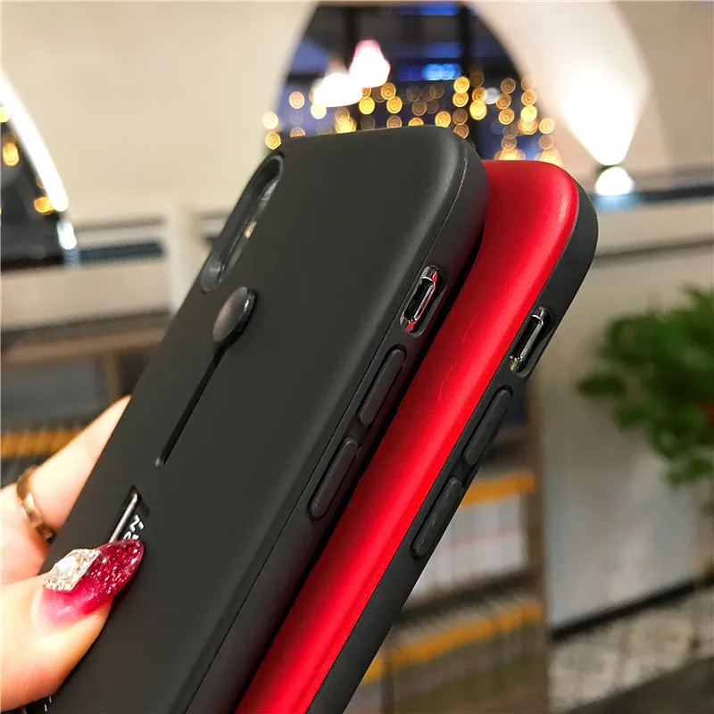 Чехол для Телефона iPhone 6 6S 7 Plus чехол iphone 8 X 10 XS MAX XR красные черные чехлы |