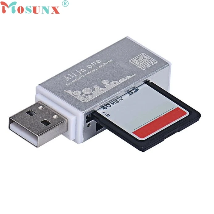 Mosunx Simplestone USB 2,0 все в 1 устройство для чтения карт памяти 0217