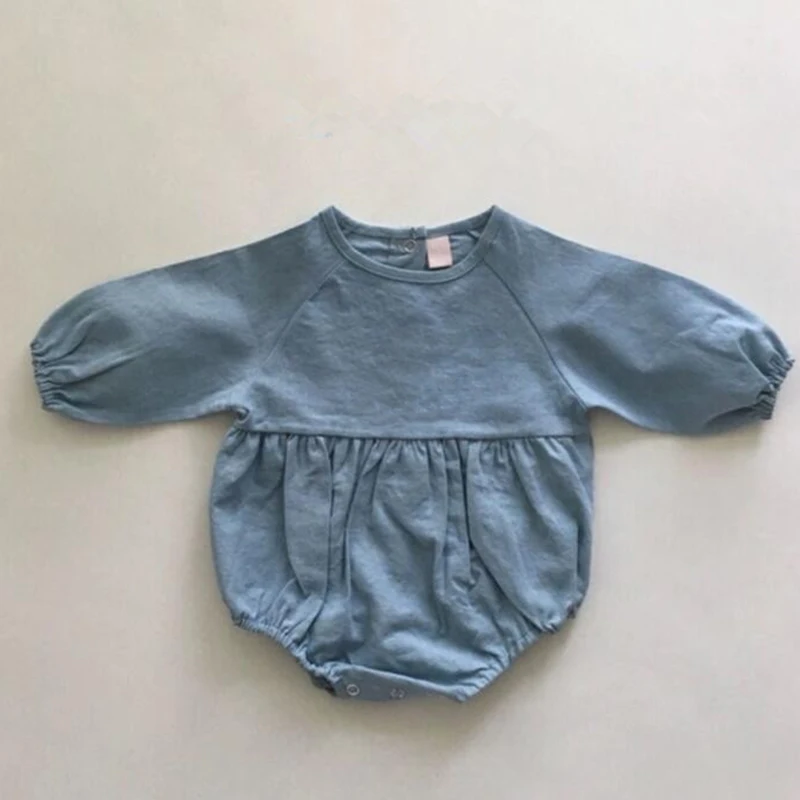 Осенняя одежда для малышей Детский комбинезон девочки 2019 Япония и Южная Корея