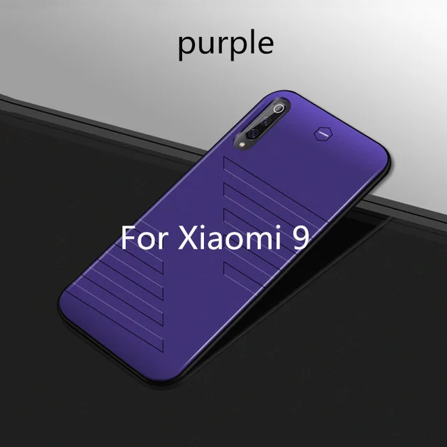 ZKFYS быстрое зарядное устройство для телефона чехол для батареи для Xiaomi Mi 9 чехол для батареи 6800 мАч Высокое качество внешний аккумулятор крышка для батареи - Цвет: Фиолетовый