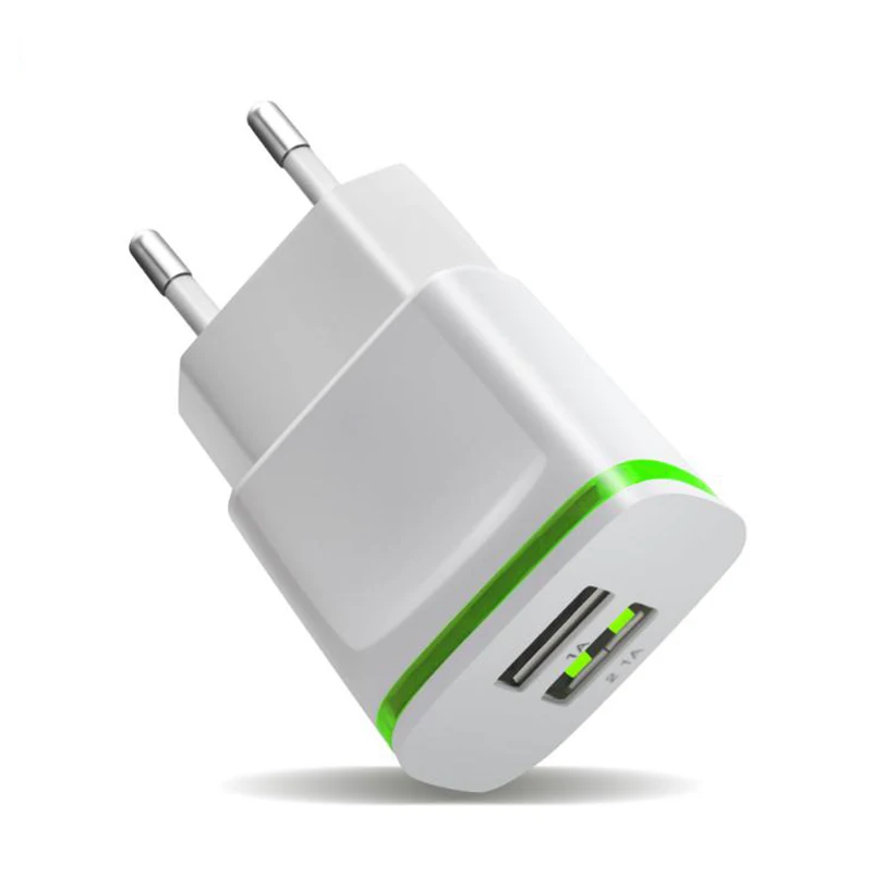 5 В 2.1a Smart Travel двойной 2 USB Зарядное устройство адаптер стены Портативный ЕС разъем