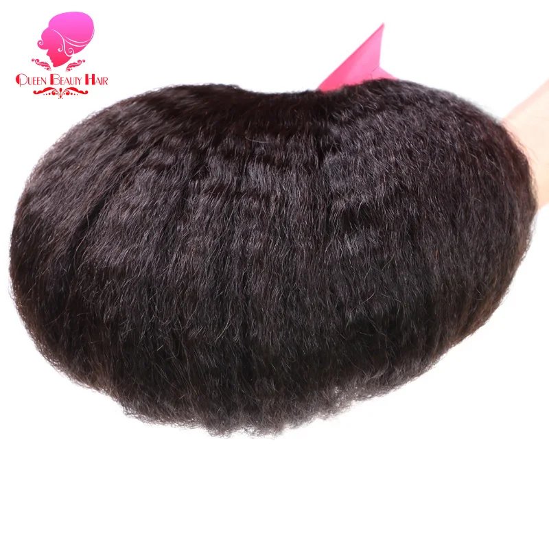 QUEEN BEAUTY 1/3/4 пучок бразильских волос Remy наращивание прямые волнистые натуральный