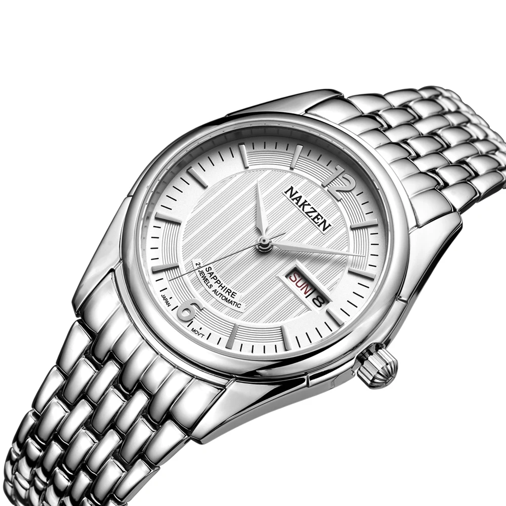Men Watches Classic Miyota Automatic Mechanical 5Bar Waterproof Stainless Steel Business Clock For Male Wrist Watch | Наручные часы