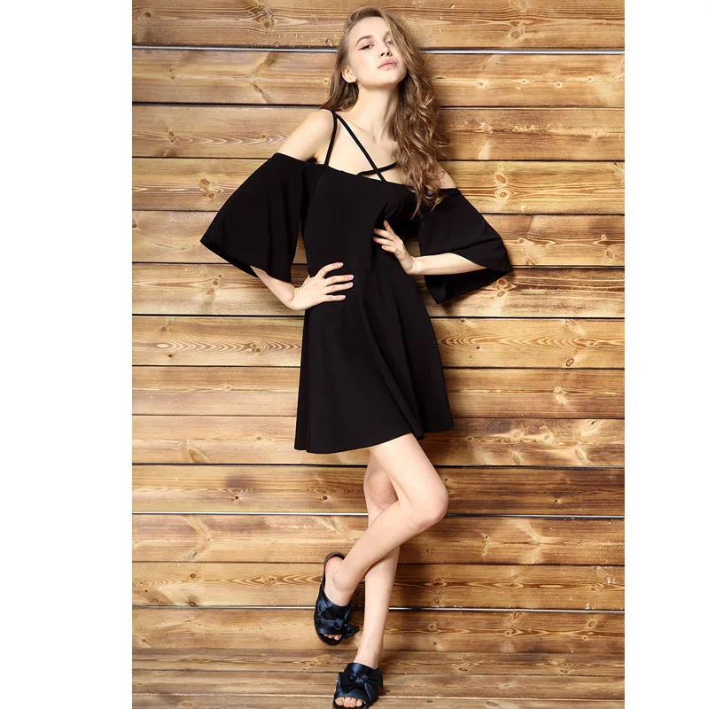 Модные Женская одежда Европейской внешней торговли костюм-платье бретели Sexy