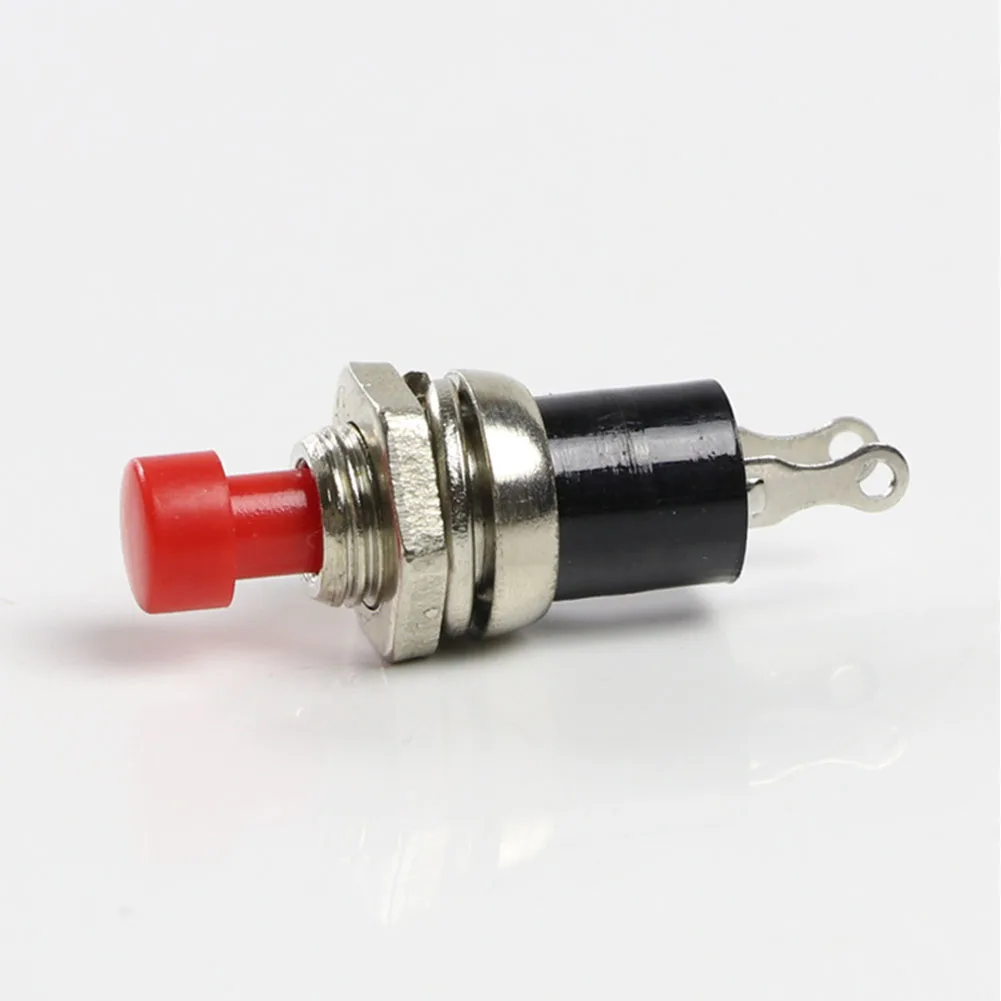 10pcs 1A 125V exquisitely Black Red Yellow Top Quality Push Button Self Return Momentary N/O Switch For especial Room Decor |