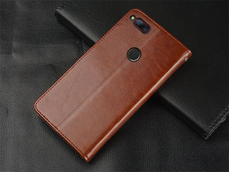 Для ZTE Nubia Z17 мини Чехол кошелек Обложка на заднюю панель из искусственной кожи