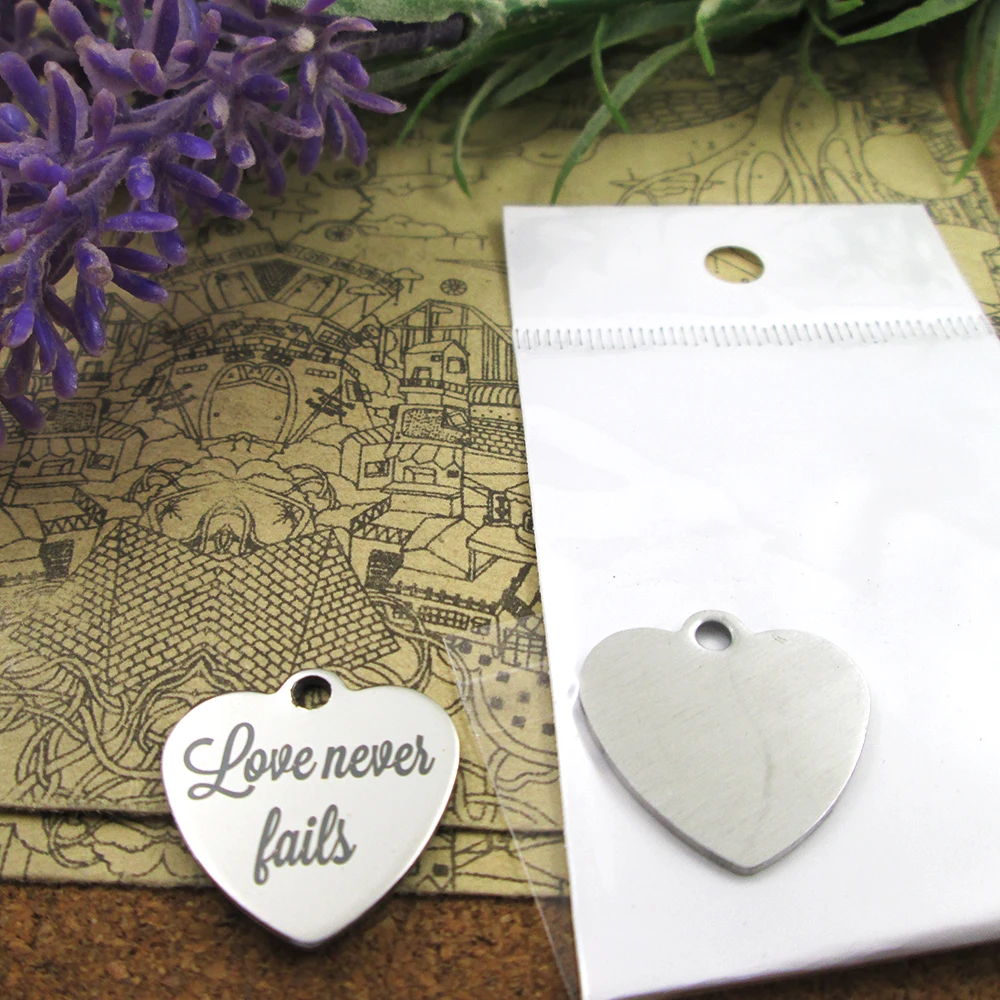 20 шт. подвески из нержавеющей стали love never fails больше стилей для выбора подвесок DIY