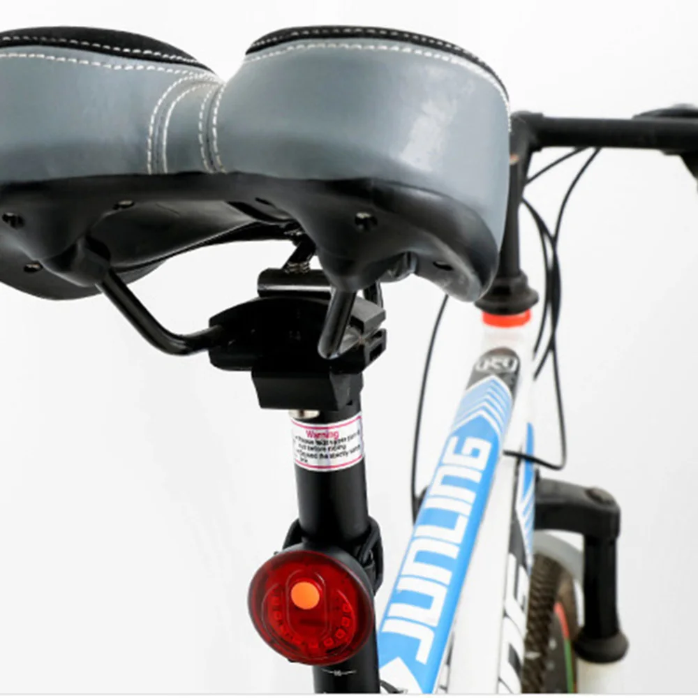 Hot Sale USB Rechargeable Bike Rear Bicycle Lights Safety Warning LED Tail Lamp Laser Flashing Bright lamp Mount | Спорт и