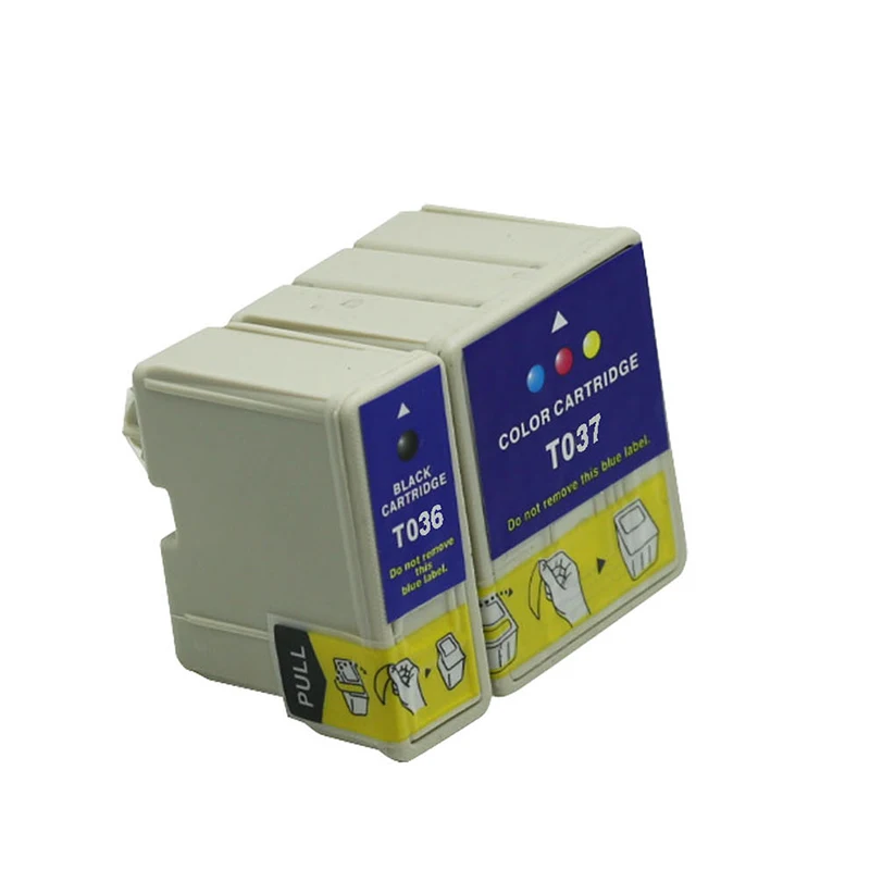 Чернильный картридж T036 T037 для принтера EPSON C42UX C44UX C46 2 шт.|ink cartridge|ink cartridge for epsoncartridge