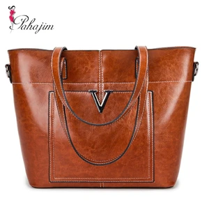 Pahajim новая кожаная сумка-тоут женские сумки Дизайнерские Большие вместительные сумки на плечо женские кошельки сумка через плечо Bolsas