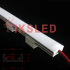 Тонкий алюминиевый профиль, настенная угловая Светодиодная лампа 5730, 36 светодиодный, U-образная, жесткая, 12 В постоянного тока, лампа для шкафа, 50 см