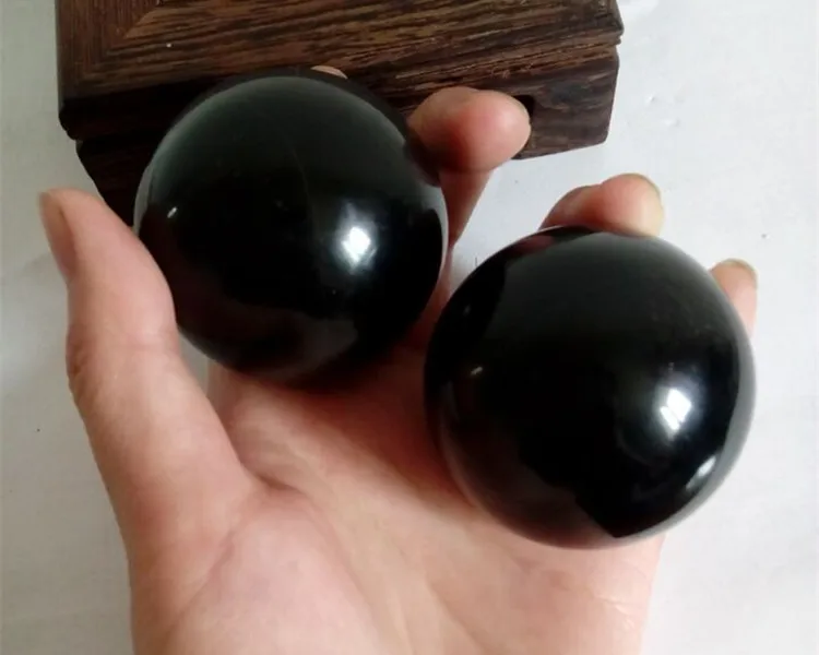 

[ Fly Eagle ] Beautiful Fitness Baoding Hand Ball 45mm Sphere Black