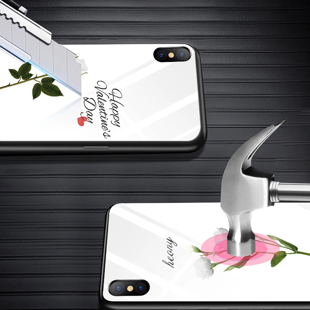 Чехол для телефона с ультрафиолетовым светом iPhone X XR XS Max чехол из закаленного