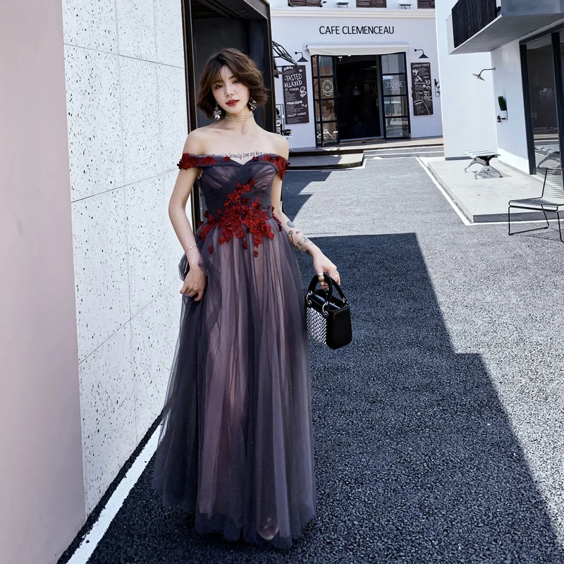 Новое Элегантное Вечернее Платье He's невесты сексуальный вырез лодочка