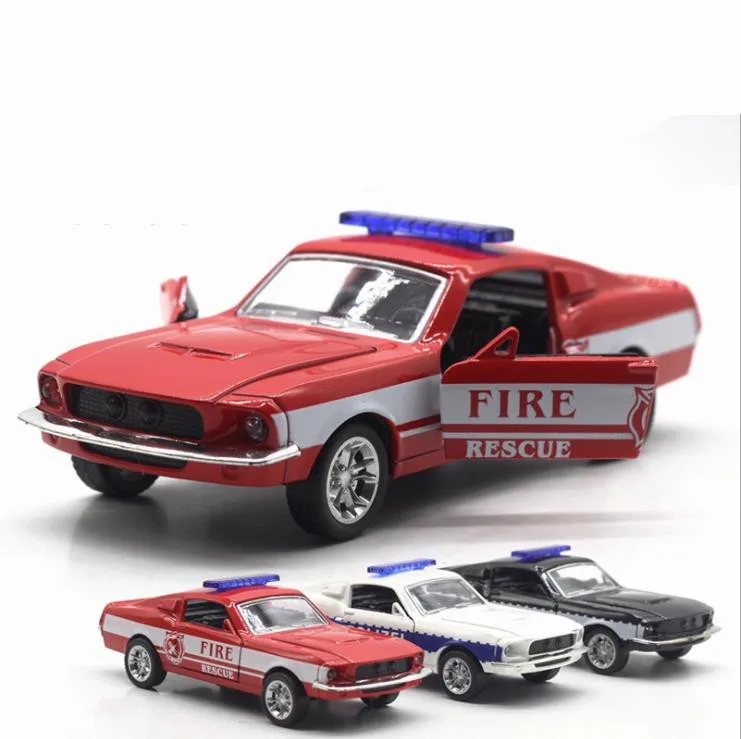 Модель Ford Mustang GT 1: 32 литые игрушечные машинки проблескивающиеся и музыкальные