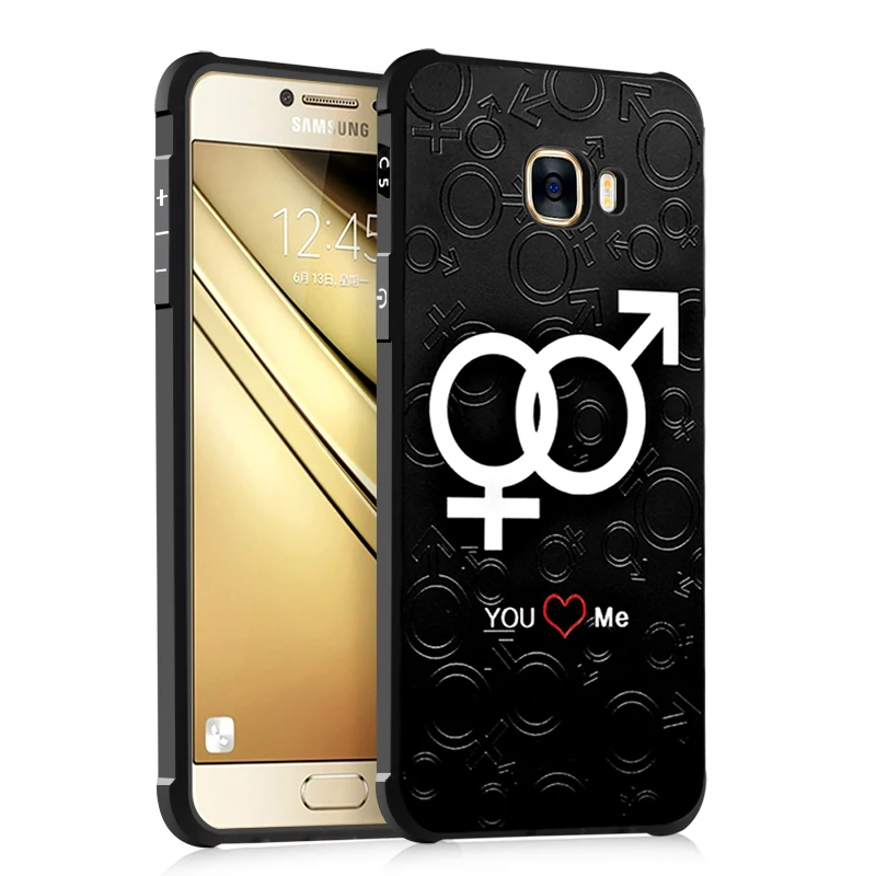 PENGWEISHENG Full Protective Ultra-thin TPU case 3D relief fashion protector for samsung C5 C7 |