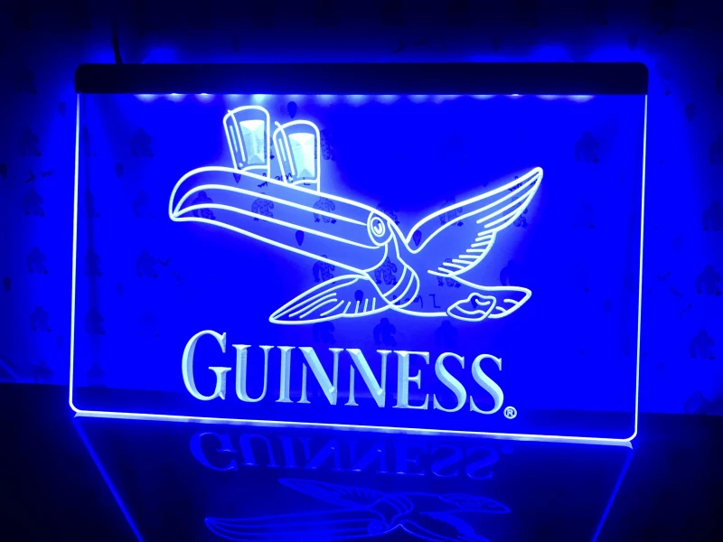 Светодиодный светильник для пива бара паба клуба 012 Guinness Toucan|Таблички и знаки| |