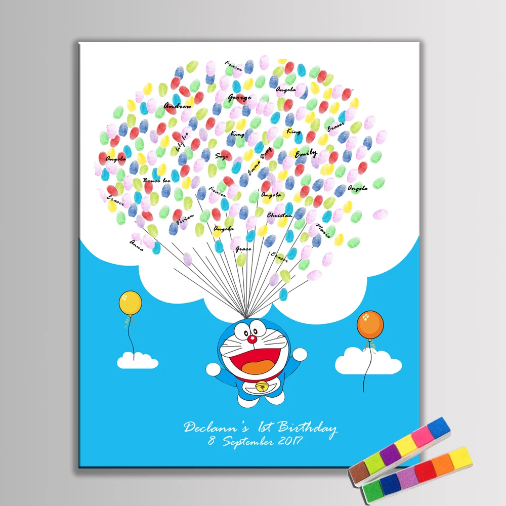 Хит! Креативная Гостевая книга с отпечатками пальцев прекрасная картина из