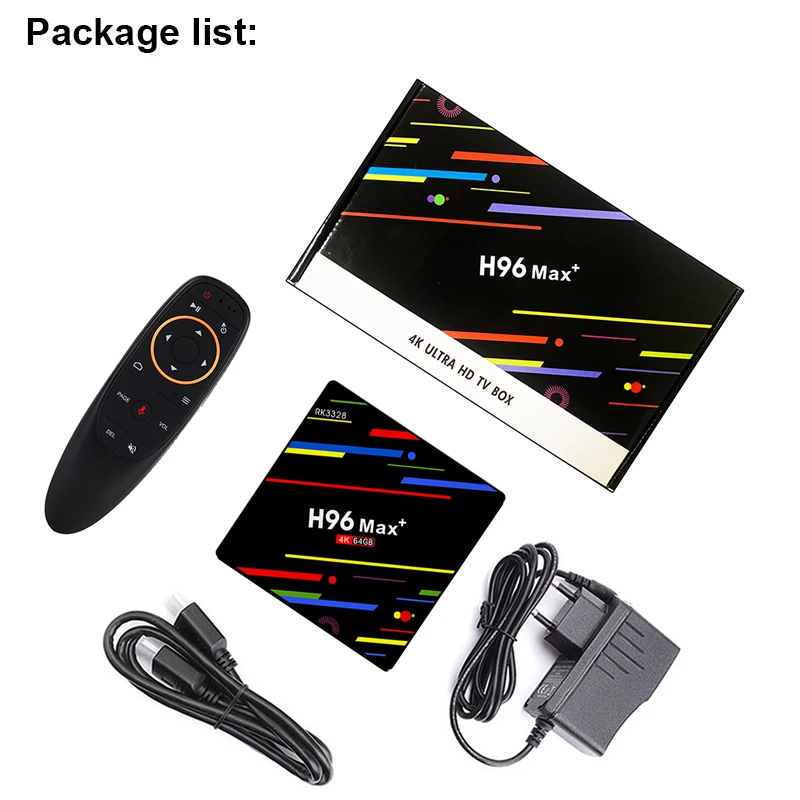 H96 Max 4K Android 9 0 TV Box 4 Гб Ram 64 Rom RK3328 четырехъядерный USB 3 H. 265 Smart 5/2. 4G Dual Wifi