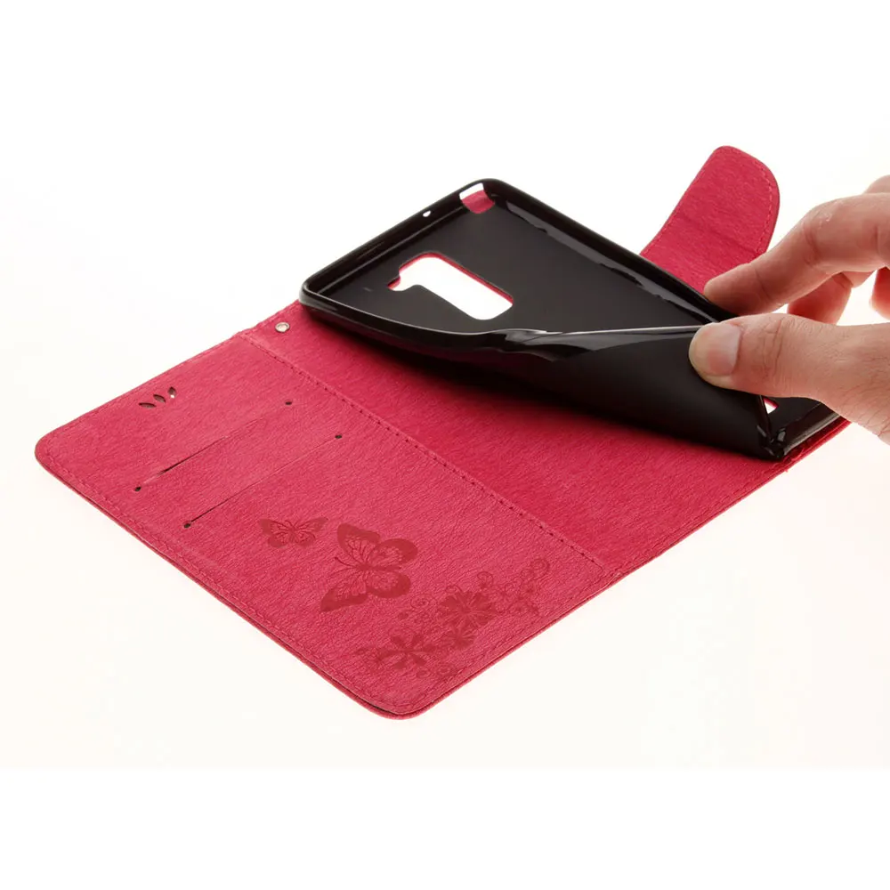 Задняя крышка с большим цветком бабочки для LG Stylo 2/Stylus 2/LG LS775 K520 F720 флип чехол из