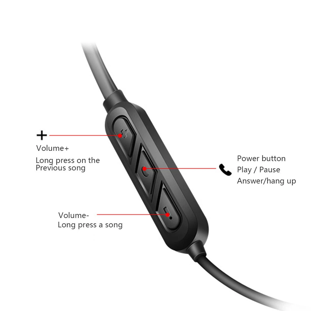 Bluetooth наушники беспроводные можно использовать 20 часов гарнитура Спорт висит шеи