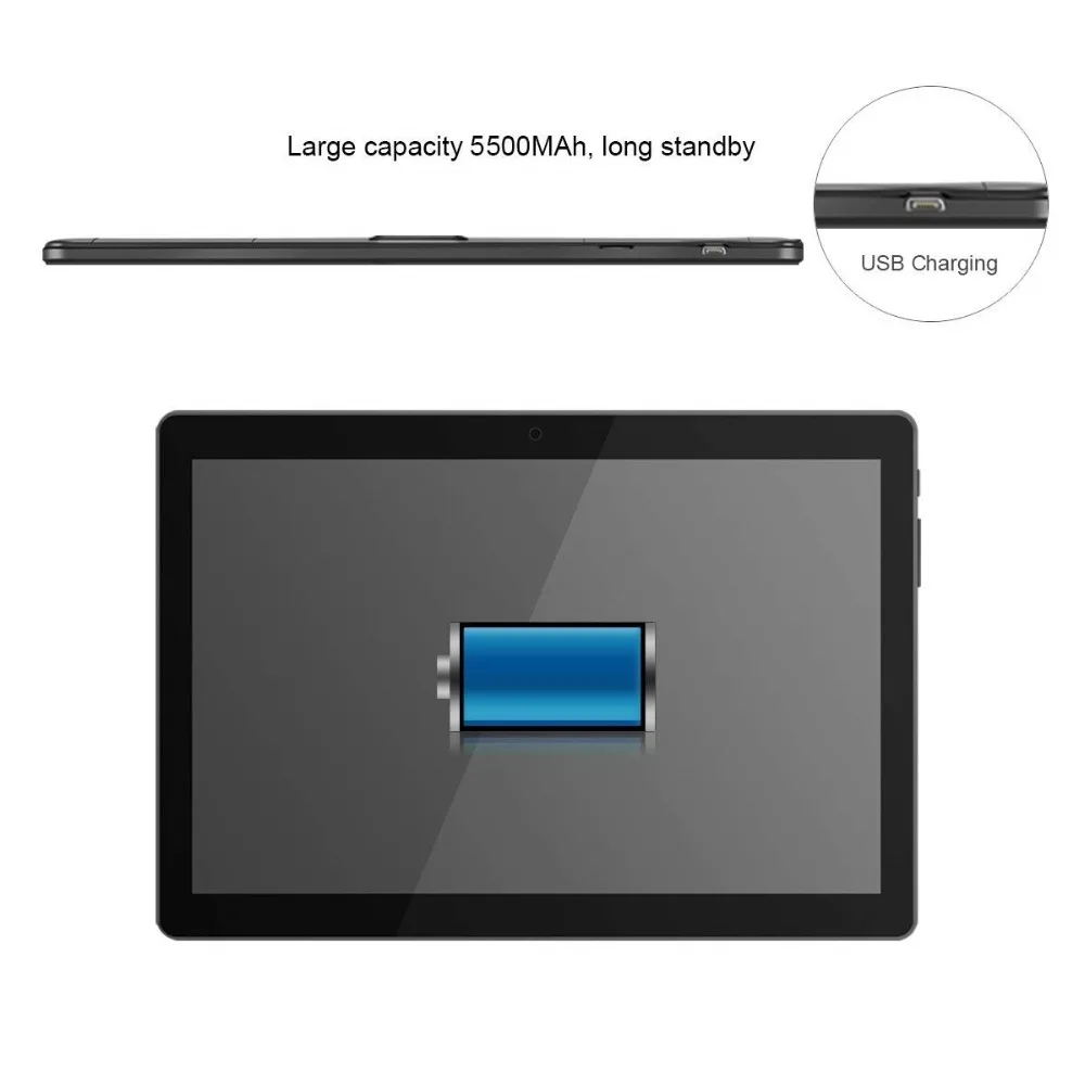 10,1 дюймовый планшет Android 8,0 4G+ 64G память 2MP+ 5MP камера 3G Телефонный звонок планшет две sim-карты