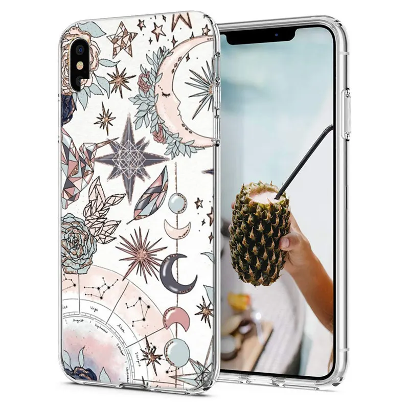 ТПУ класса люкс для iPhone 7 8 Plus XS Max X XR 6 6s цветной рисунок в полоску мягкий чехол с
