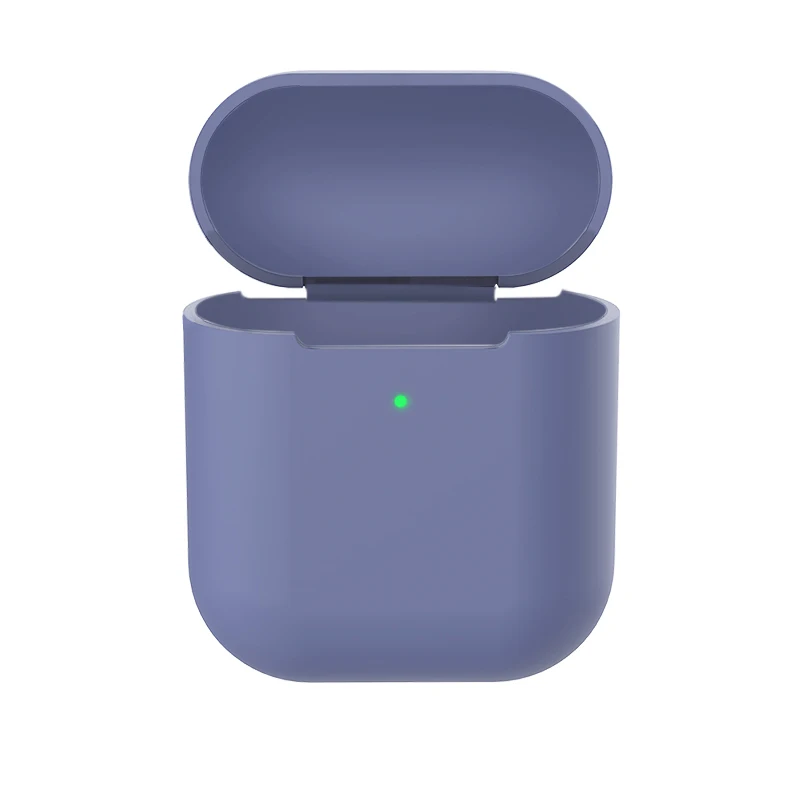 Light Blue Силиконовый чехол s для Airpods 2nd роскошный защитный беспроводной Чехол для наушников для Apple airpods2 Air pods 2 противоударный чехол - Color: Light Blue