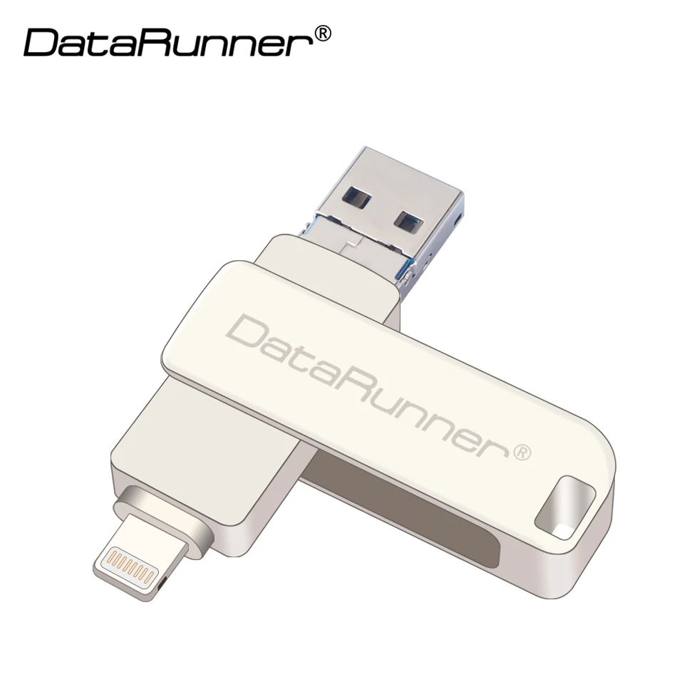 USB-флеш-накопитель DataRunner OTG USB 3 0 для iPhone/iOS/Android/ПК 128 ГБ 64 32 16 8 высокоскоростной