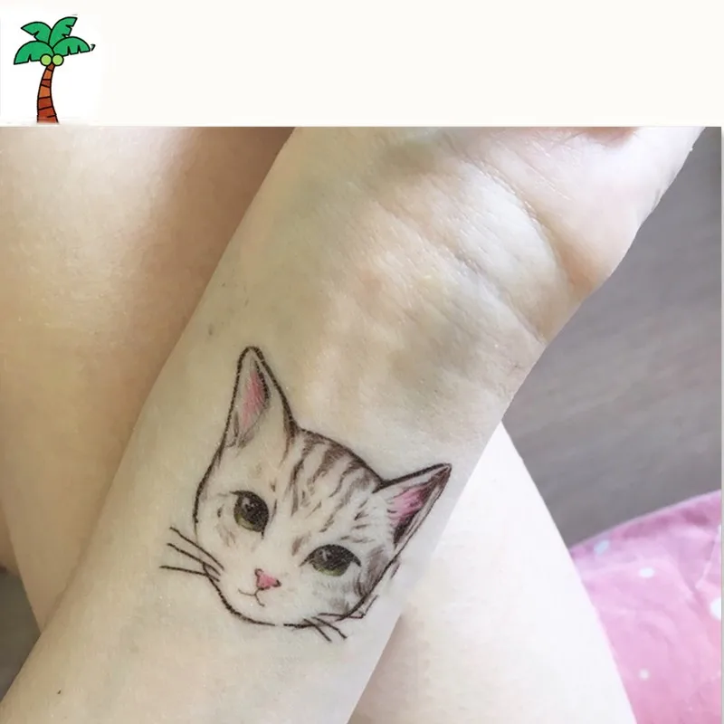 Хорошее качество кошка татуировки Стикеры 4 шт./компл.|cat tattoo|tattoo stickertattoo cat |